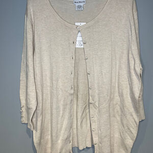 NWT Bon Worth Cardigan Button Front